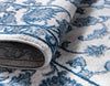 Charleston Elegance Collection Area Rug -  Seaport (White Blue) Rectangle White Blue  lifestyle 18