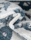 Charleston Elegance Collection Area Rug -  Seaport (White Blue) Rectangle White Blue  lifestyle 19