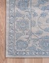 Charleston Elegance Collection Area Rug -  Seaport (White Blue) Rectangle White Blue  lifestyle 21
