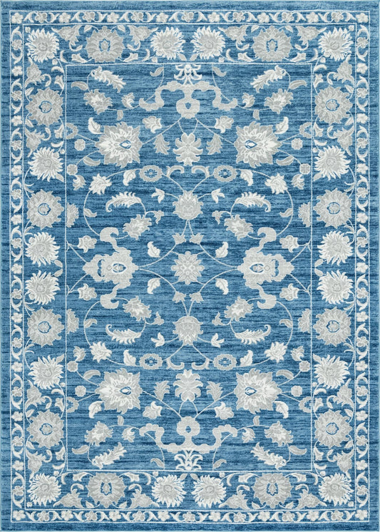 Charleston Elegance Collection Area Rug -  Seaport Rectangle Blue  lifestyle 3