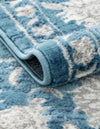 Charleston Elegance Collection Area Rug -  Seaport (Blue) Rectangle Blue  lifestyle 16
