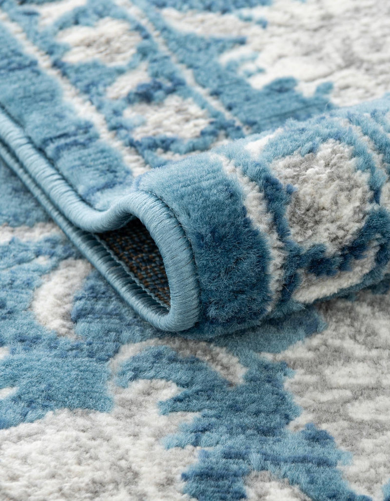 Charleston Elegance Collection Area Rug -  Seaport (Blue) Rectangle Blue  lifestyle 16