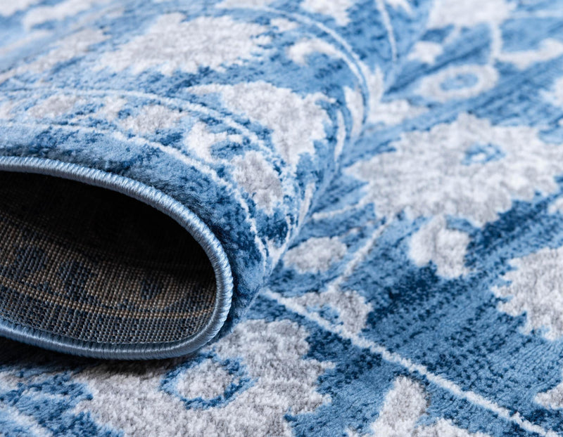 Charleston Elegance Collection Area Rug -  Seaport (Blue) Rectangle Blue  lifestyle 17