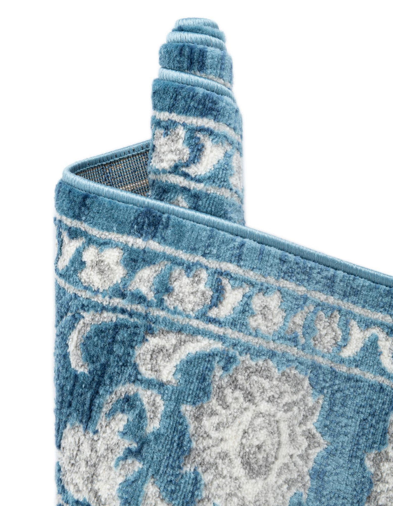Charleston Elegance Collection Area Rug -  Seaport (Blue) Rectangle Blue  lifestyle 21