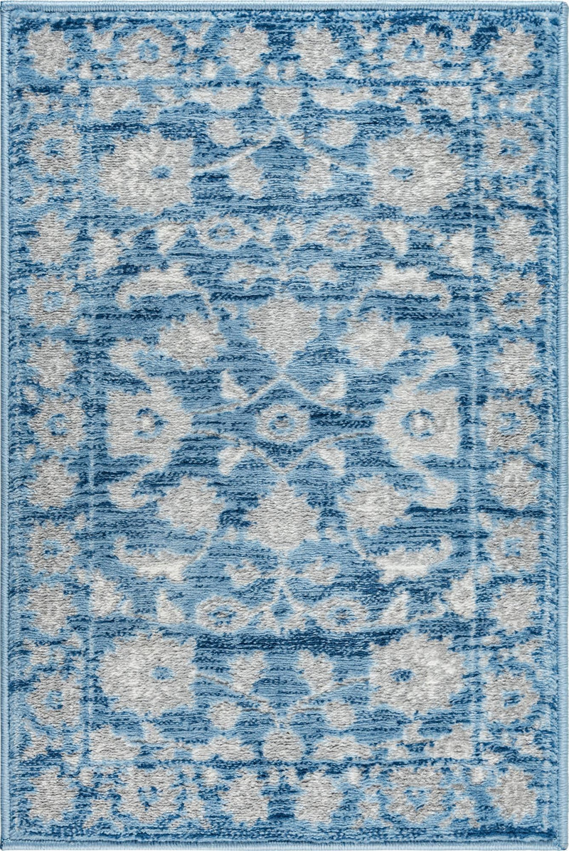 Charleston Elegance Collection Area Rug -  Seaport (Blue) Rectangle Blue  lifestyle 2