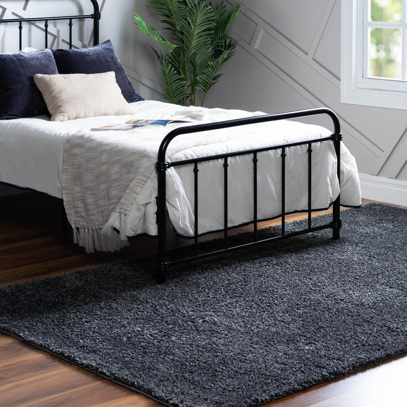 Cozy Comfort Shag Collection Area Rug - Haven (Smoke Gray) Rectangle Smoke Gray  lifestyle 2