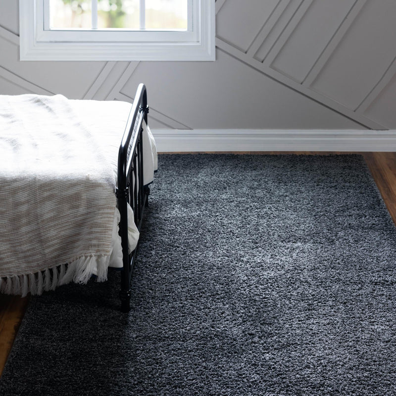 Cozy Comfort Shag Collection Area Rug - Haven (Smoke Gray) Rectangle Smoke Gray  lifestyle 3