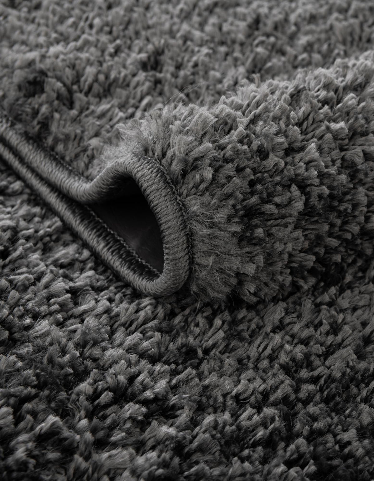 Cozy Comfort Shag Collection Area Rug - Haven (Smoke Gray) Rectangle Smoke Gray  lifestyle 6