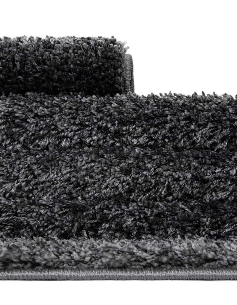 Cozy Comfort Shag Collection Area Rug - Haven (Smoke Gray) Rectangle Smoke Gray  lifestyle 14