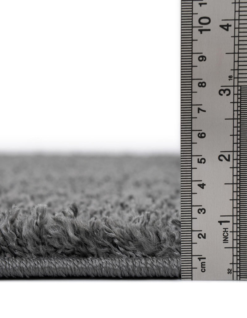 Cozy Comfort Shag Collection Area Rug - Haven (Smoke Gray) Round Smoke Gray  lifestyle 41