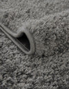 Cozy Comfort Shag Collection Area Rug - Haven (Smoke Gray) Round Smoke Gray  lifestyle 42