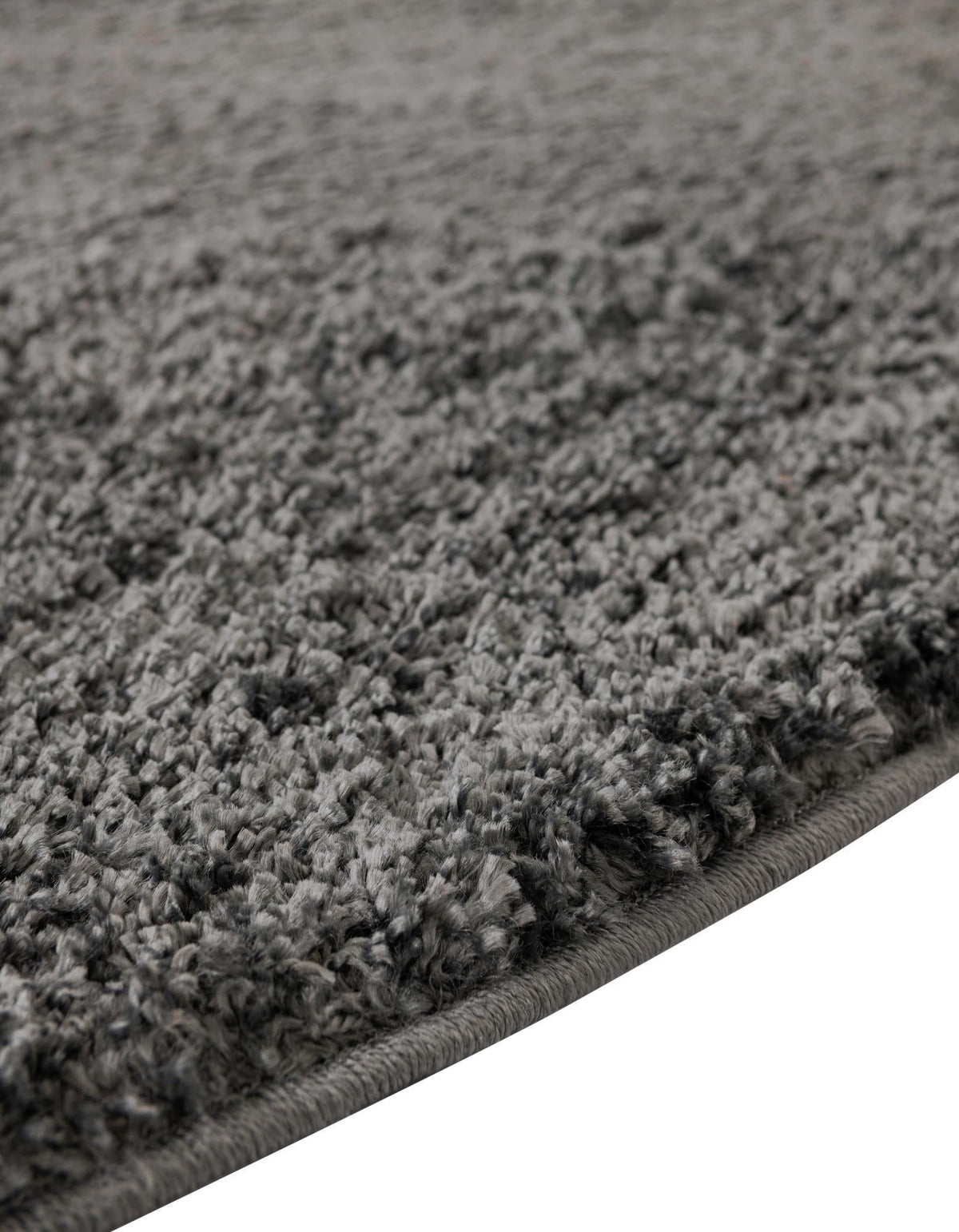 Cozy Comfort Shag Collection Area Rug - Haven (Smoke Gray) Round Smoke Gray  lifestyle 43