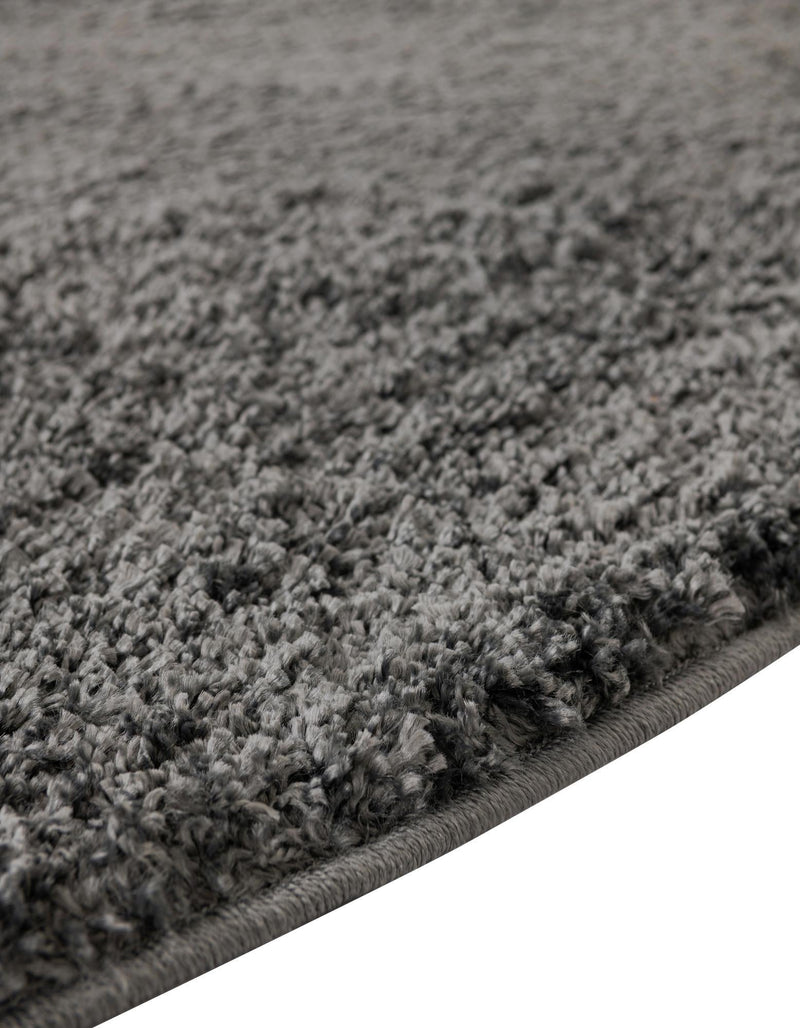 Cozy Comfort Shag Collection Area Rug - Haven (Smoke Gray) Round Smoke Gray  lifestyle 43