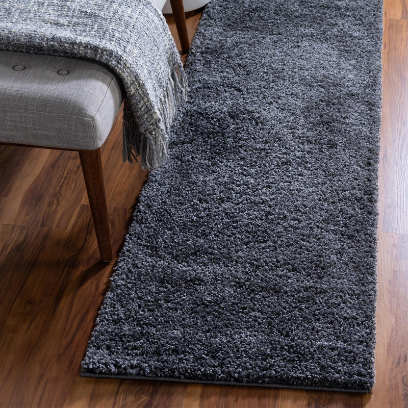 Cozy Comfort Shag Collection Area Rug - Haven (Smoke Gray) Runner Smoke Gray  lifestyle 21