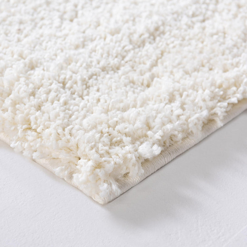 Cozy Comfort Shag Collection Area Rug - Haven (White) Rectangle White  lifestyle 5