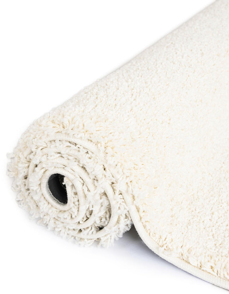 Cozy Comfort Shag Collection Area Rug - Haven (White) Rectangle White  lifestyle 12