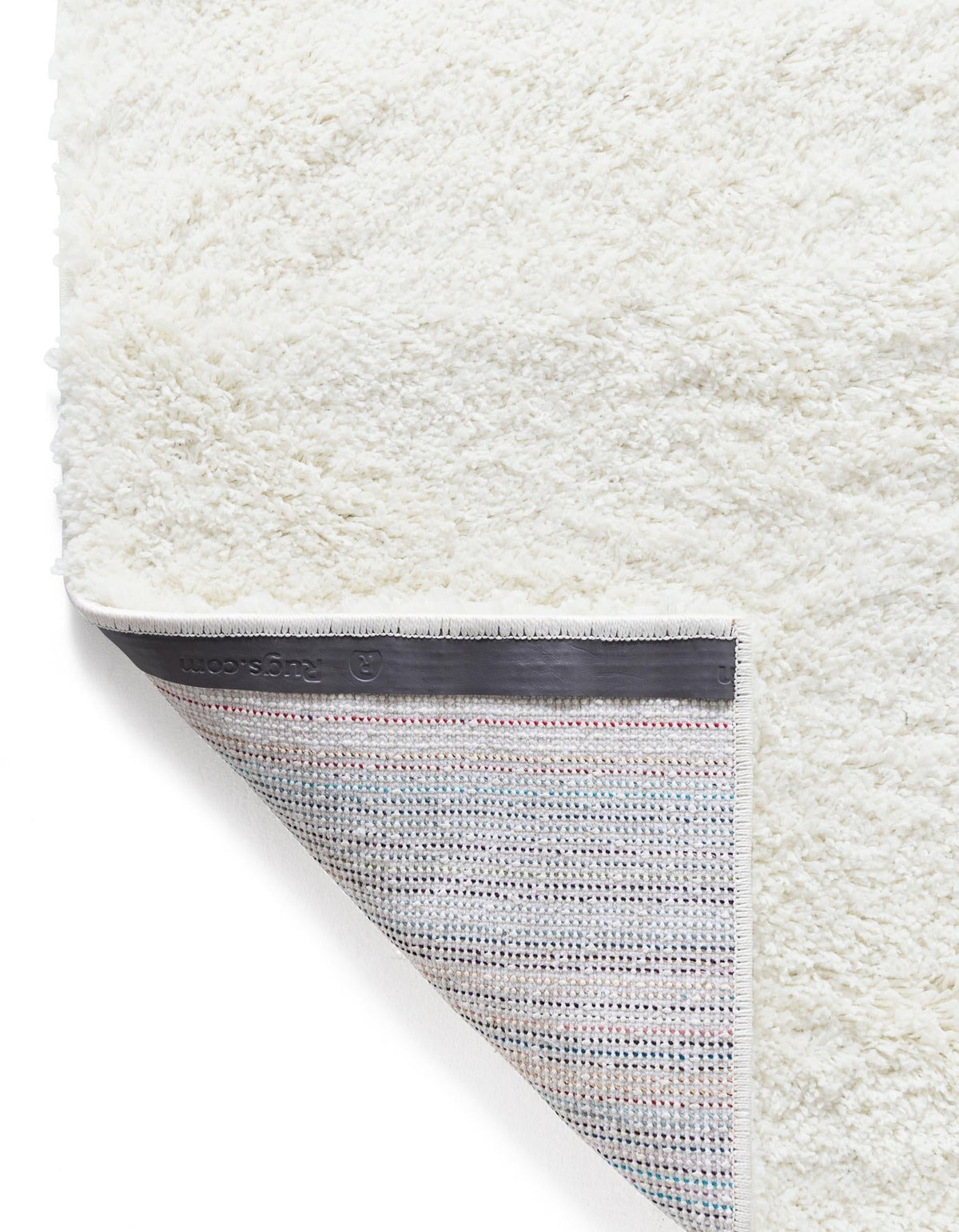 Cozy Comfort Shag Collection Area Rug - Haven (White) Rectangle White  lifestyle 18