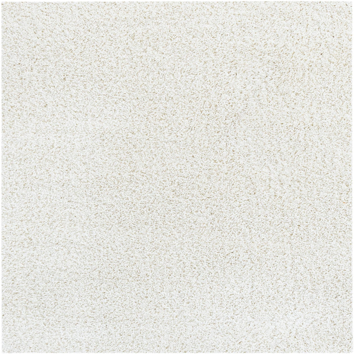 Cozy Comfort Shag Collection Area Rug - Haven (White) Square White  lifestyle 9