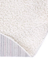 Cozy Comfort Shag Collection Area Rug - Haven (White) Round White  lifestyle 41
