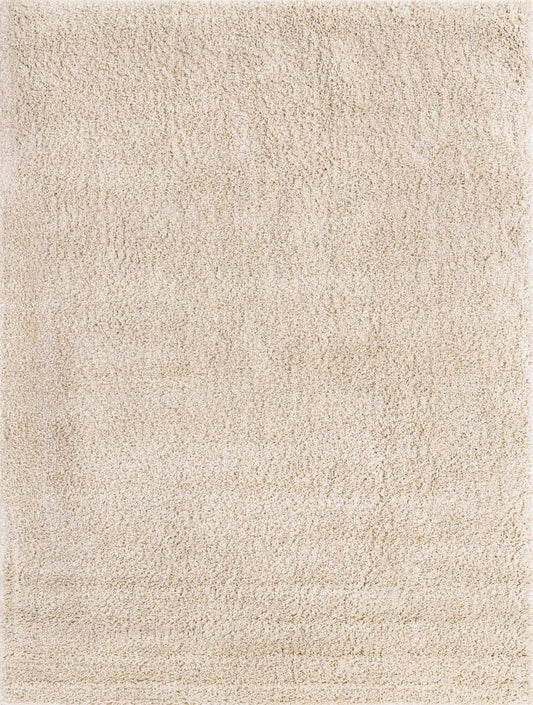 Cozy Comfort Shag Collection Area Rug - Haven (Oatmeal Beige) Rectangle Oatmeal Beige  lifestyle 2