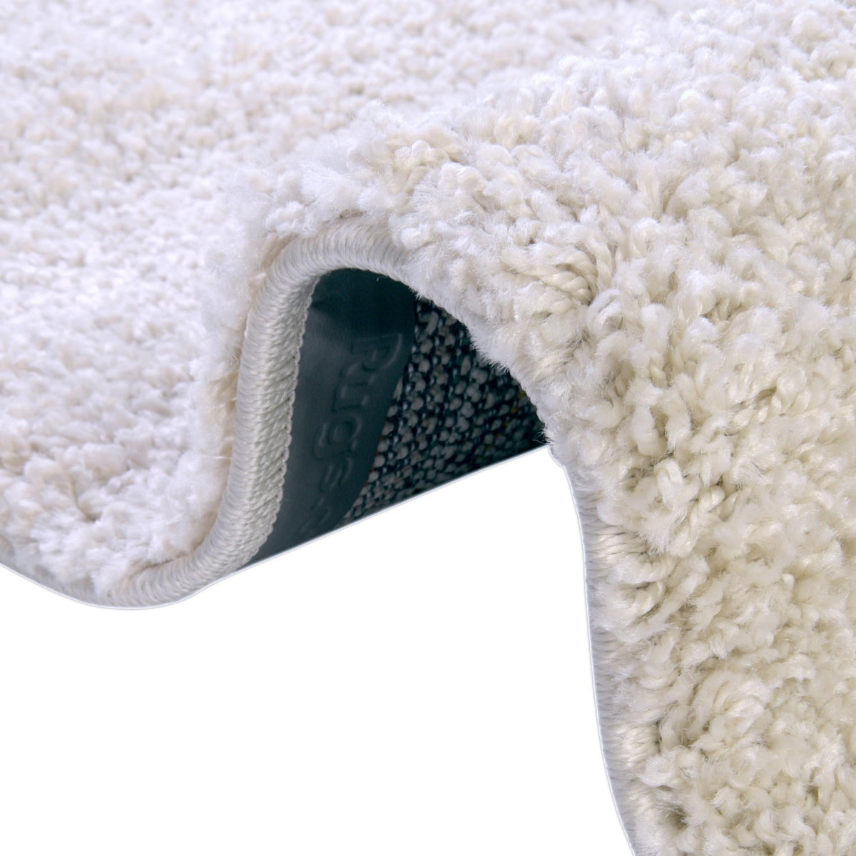 Cozy Comfort Shag Collection Area Rug - Haven (Oatmeal Beige) Round Oatmeal Beige  lifestyle 82
