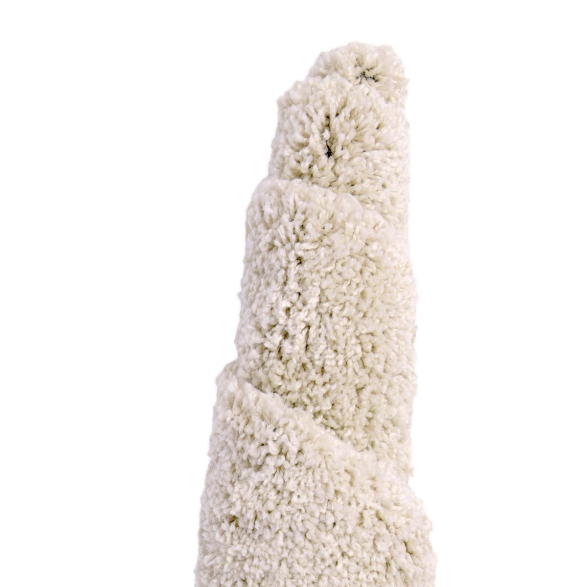 Cozy Comfort Shag Collection Area Rug - Haven (Oatmeal Beige) Round Oatmeal Beige  lifestyle 83