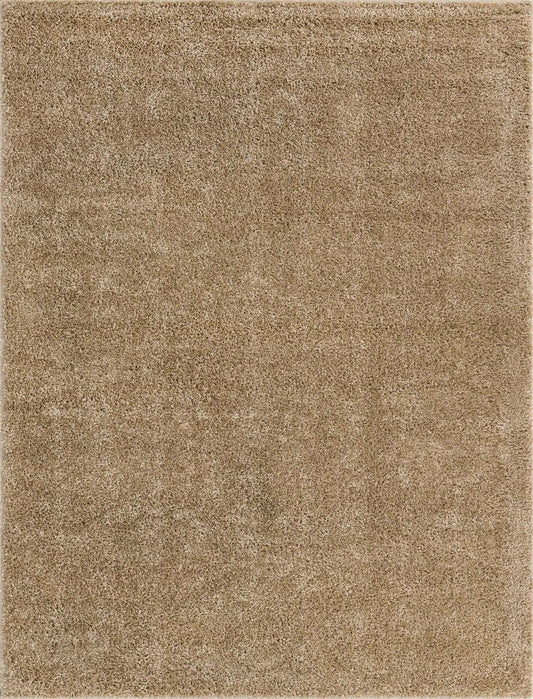 Cozy Comfort Shag Collection Area Rug - Haven (Khaki) Rectangle Khaki Main