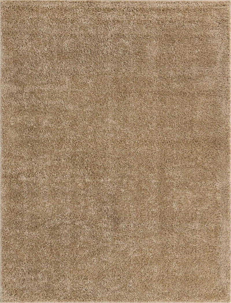 Cozy Comfort Shag Collection Area Rug - Haven (Khaki) Rectangle Khaki Main