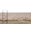 Cozy Comfort Shag Collection Area Rug - Haven (Khaki) Rectangle Khaki  lifestyle 5