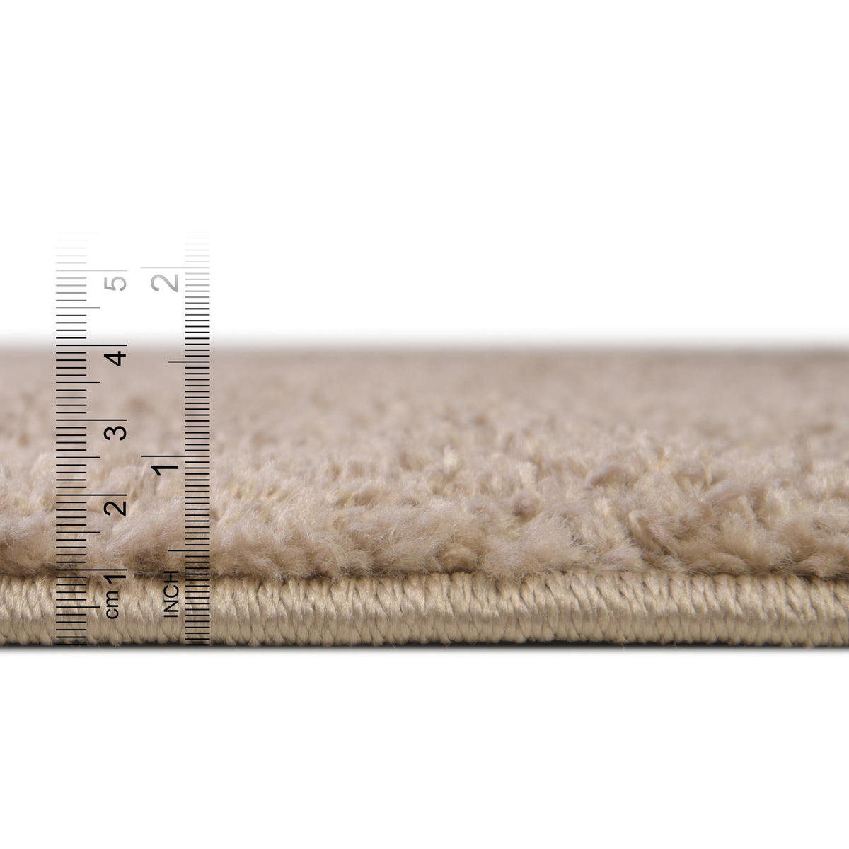 Cozy Comfort Shag Collection Area Rug - Haven (Khaki) Rectangle Khaki  lifestyle 5