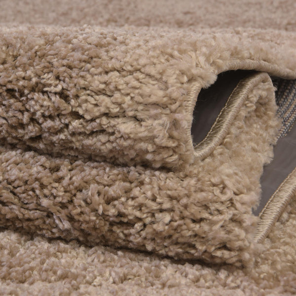 Cozy Comfort Shag Collection Area Rug - Haven (Khaki) Rectangle Khaki  lifestyle 13