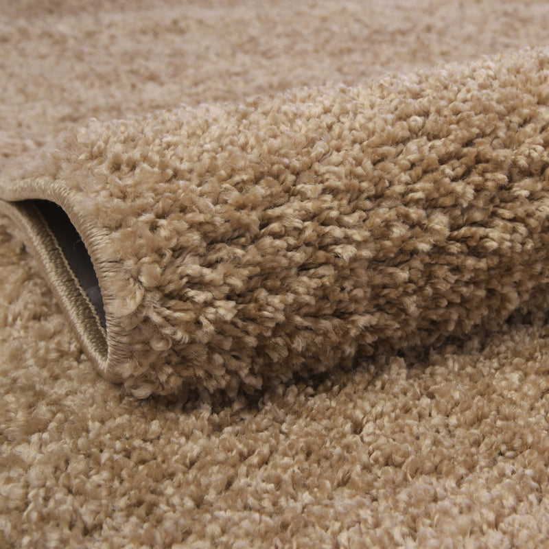 Cozy Comfort Shag Collection Area Rug - Haven (Khaki) Rectangle Khaki  lifestyle 23