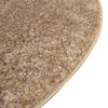 Cozy Comfort Shag Collection Area Rug - Haven (Khaki) Round Khaki  lifestyle 35