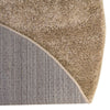 Cozy Comfort Shag Collection Area Rug - Haven (Khaki) Round Khaki  lifestyle 41