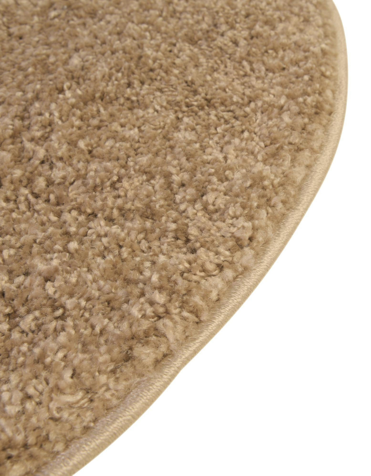 Cozy Comfort Shag Collection Area Rug - Haven (Khaki) Round Khaki  lifestyle 45