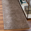 Cozy Comfort Shag Collection Area Rug - Haven (Khaki) Runner Khaki  lifestyle 21