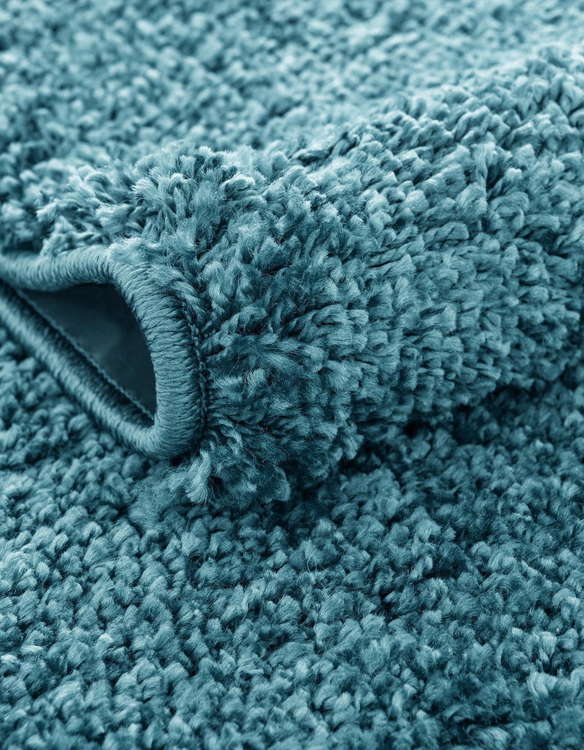 Cozy Comfort Shag Collection Area Rug - Haven (Turquoise) Rectangle Turquoise  lifestyle 13