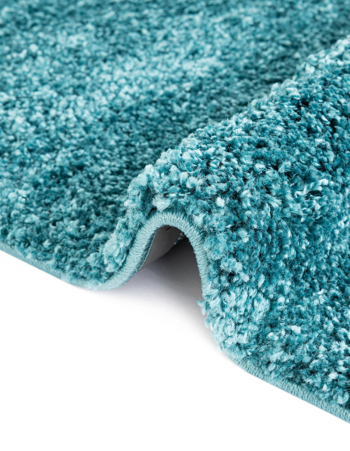 Cozy Comfort Shag Collection Area Rug - Haven (Turquoise) Rectangle Turquoise  lifestyle 10