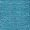 Cozy Comfort Shag Collection Area Rug - Haven (Turquoise) Square Turquoise  lifestyle 7