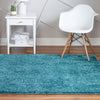Cozy Comfort Shag Collection Area Rug - Haven (Turquoise) Square Turquoise  lifestyle 10