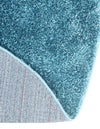 Cozy Comfort Shag Collection Area Rug - Haven (Turquoise) Round Turquoise  lifestyle 30