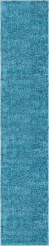 Cozy Comfort Shag Collection Area Rug - Haven (Turquoise) Runner Turquoise  lifestyle 9