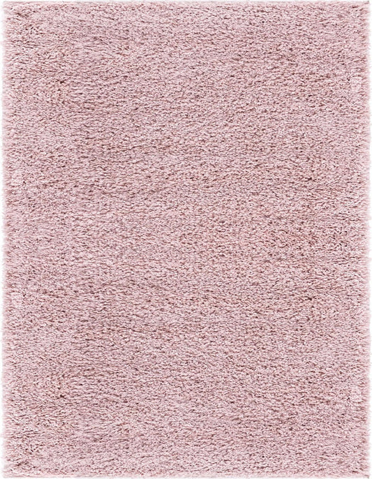 Cozy Comfort Shag Collection Area Rug - Haven (Pink) Rectangle Pink Main