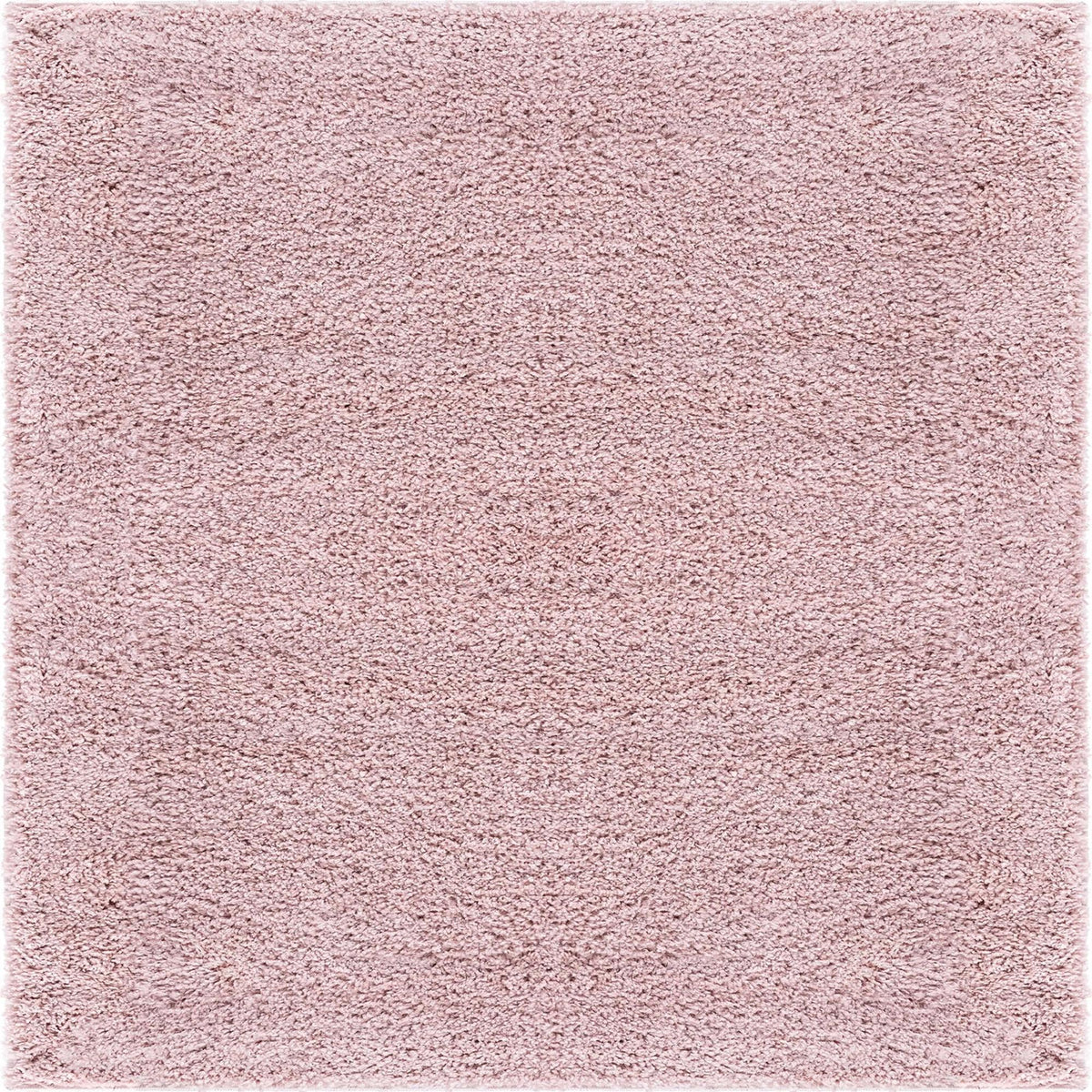 Cozy Comfort Shag Collection Area Rug - Haven (Pink) Square Pink  lifestyle 16