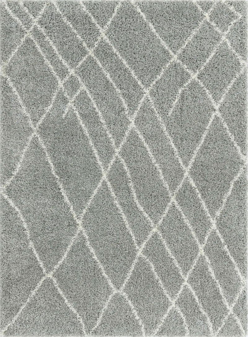 Cozy Haven Shag Collection Area Rug - Serenity (Cloud Gray) Rectangle Cloud Gray  lifestyle 4