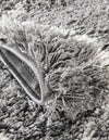 Cozy Haven Shag Collection Area Rug - Serenity (Cloud Gray) Round Cloud Gray  lifestyle 47