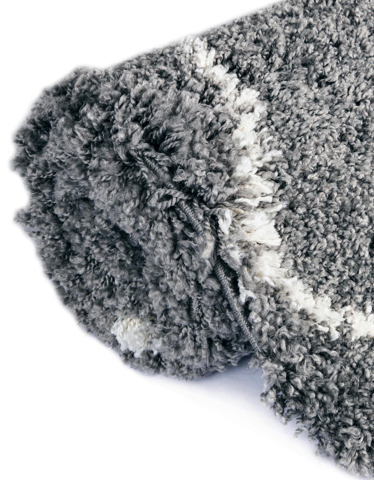 Cozy Haven Shag Collection Area Rug - Serenity (Pebble Gray) Rectangle Pebble Gray  lifestyle 12
