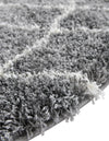 Cozy Haven Shag Collection Area Rug - Serenity (Pebble Gray) Round Pebble Gray  lifestyle 35