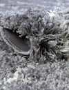 Cozy Haven Shag Collection Area Rug - Serenity (Pebble Gray) Round Pebble Gray  lifestyle 49