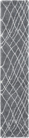Cozy Haven Shag Collection Area Rug - Serenity (Pebble Gray) Runner Pebble Gray  lifestyle 18
